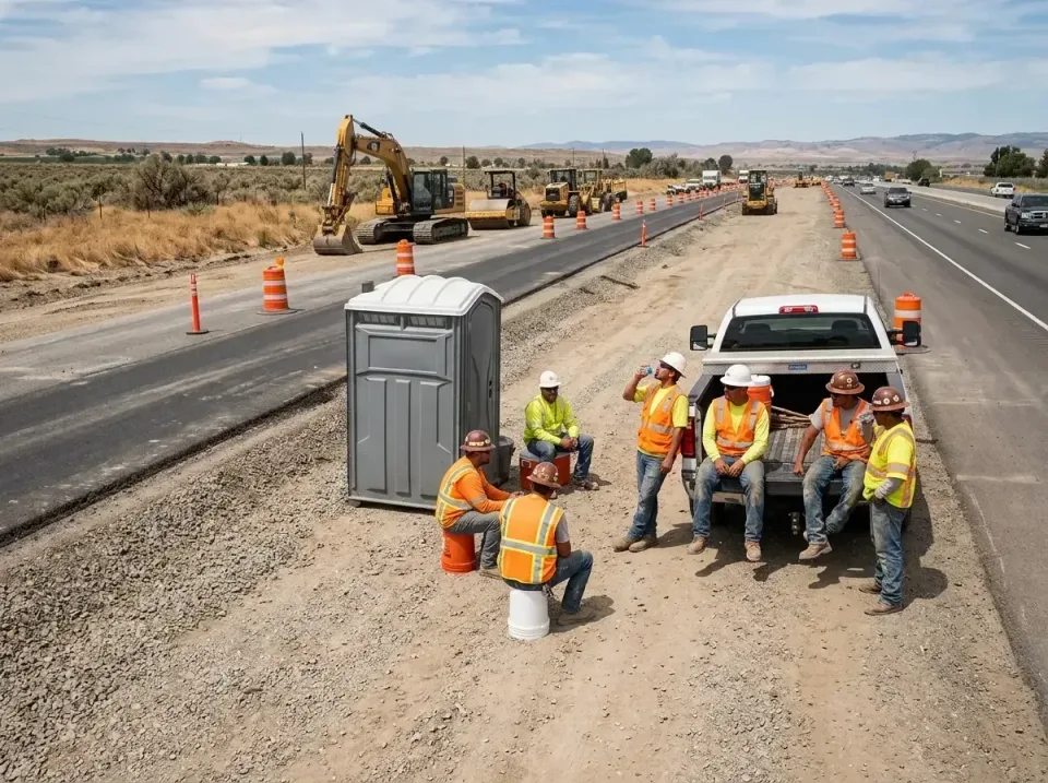 highway-road-construction-crew-007 — frequently asked questions, Porta Potty and Restroom Rentals in North Plains, OR